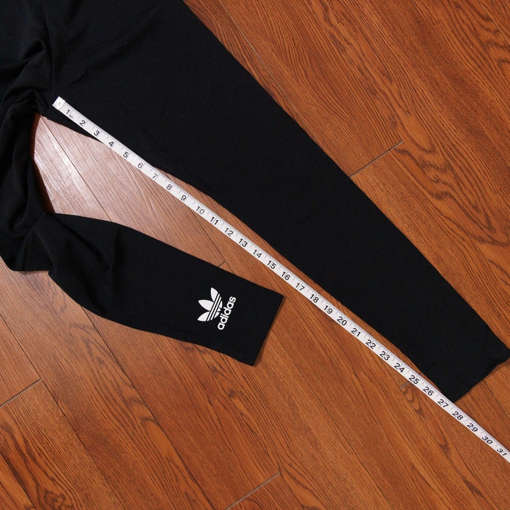 Adidas Originals Trefoil Tights Black Leggings Womens Small - Picture 7 of 7